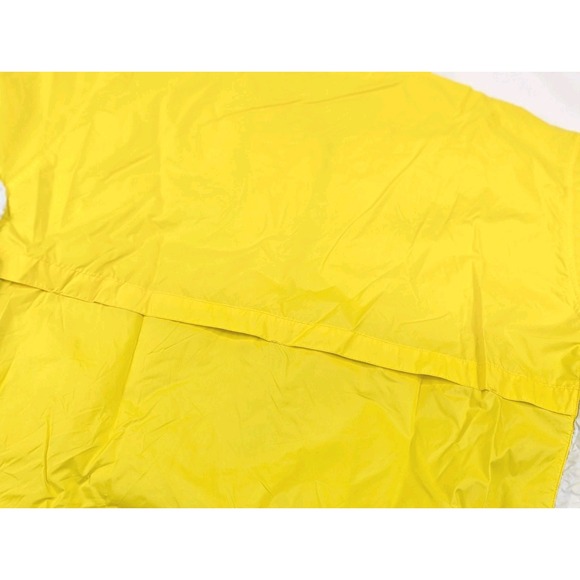 Vintage Adidas Jacket Mens LG Yellow Windbreaker Pullover Vented 3 Stripes Y2K - Picture 10 of 10